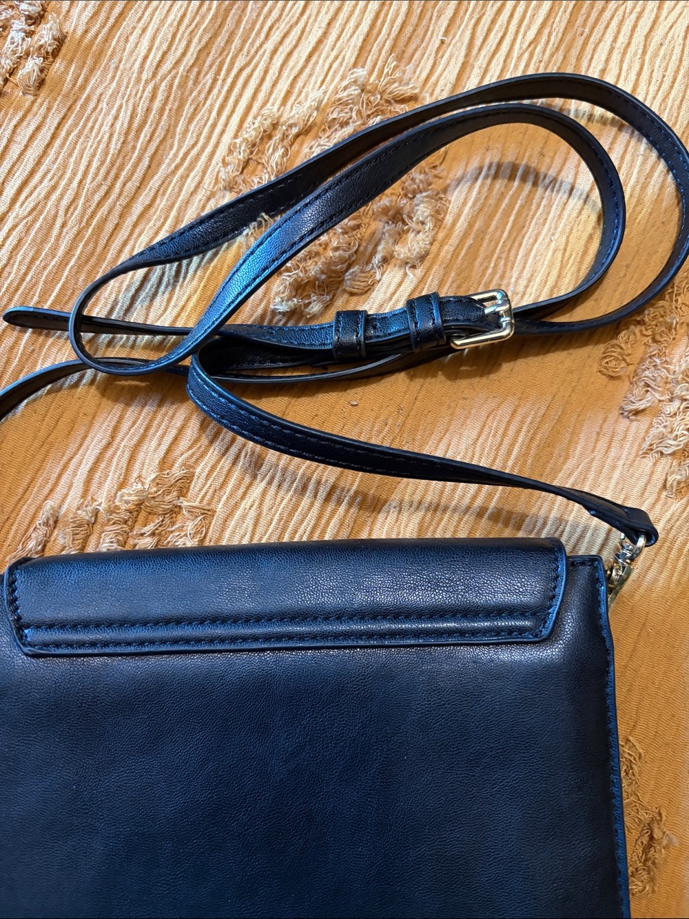 INC International Concepts Black Crossbody with Gold-Tone Accents - Picture 5 of 5